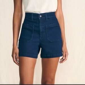 Faherty Women's Dark Blue Jean Shorts